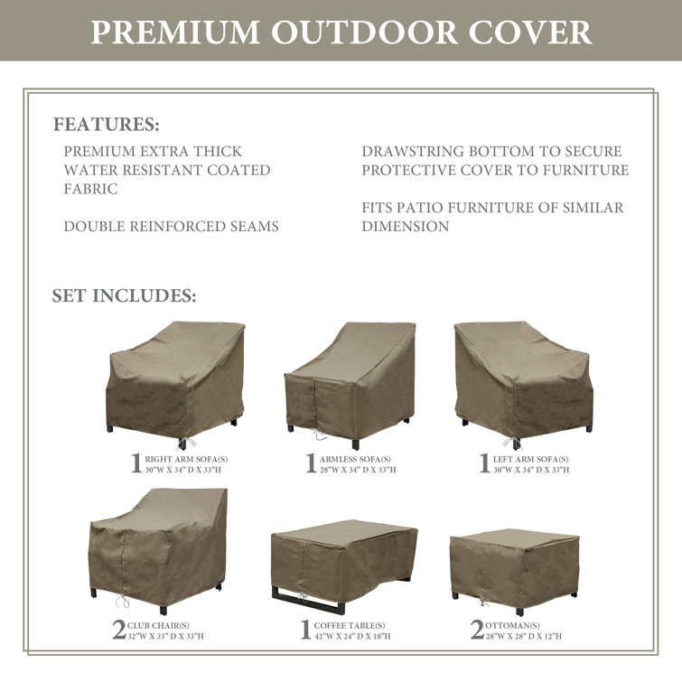 Arlmont & Co. Leslian Outdoor Conversation Set Cover Wayfair Canada